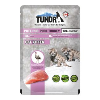 TUNDRA Nassfutter für Kitten, Geschmack Pute, im Beutel