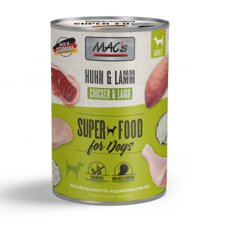 MAC's DOG - SUPERFOOD - Huhn & Lamm - 400g