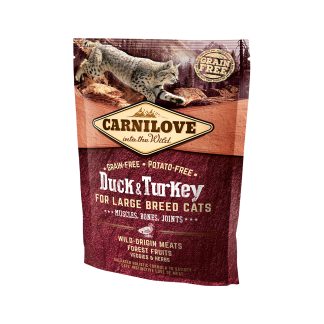 CARNILOVE - Duck & Turkey - for large breed cats - 400g