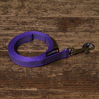 Violette Schleppleine für Hunde ohne Handschlaufe, 10 Meter lang