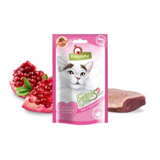 GranataPet Snack für Katzen, Ente & Katzenminze, 50g Beutel