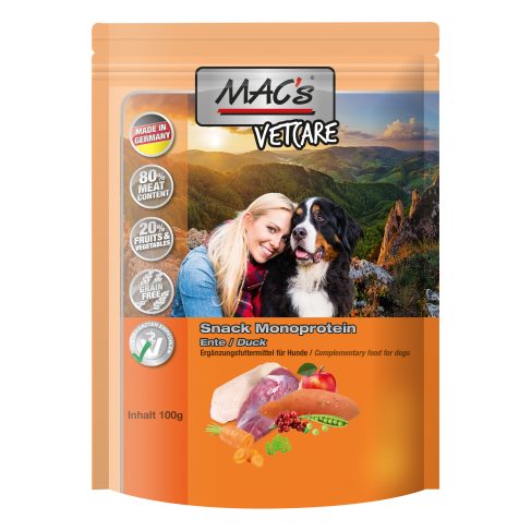 MAC's - VETCARE - Snack Monoprotein - Ente - 100g