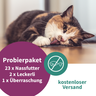 ARTGERECHT. Probierpaket für Katzen mit 25 Artikel - ohne Fisch - kostenloser Versand