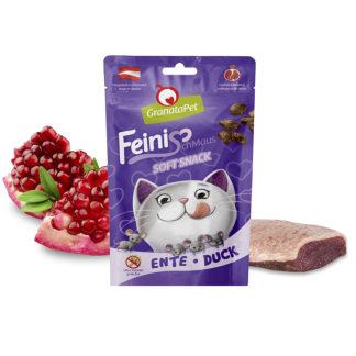 GranataPet Soft Snack für Katzen, Ente, 50g Beutel