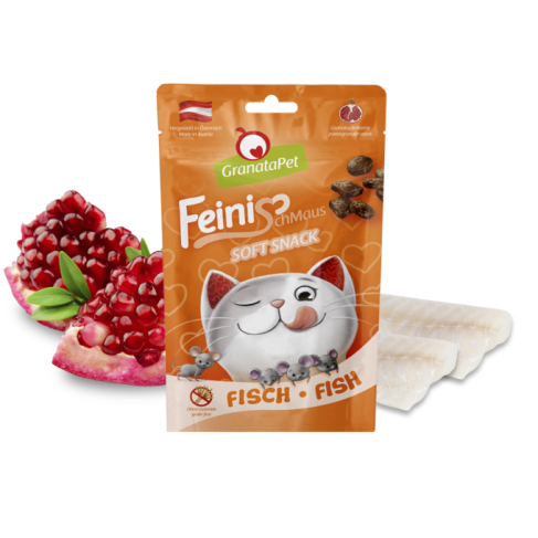 GranataPet Soft Snack für Katzen, Fisch, 50g Beutel