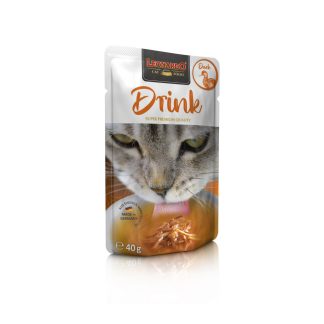 LEONARDO Ergänzungsfutter für Katzen, Drink Ente, 40g Beutel