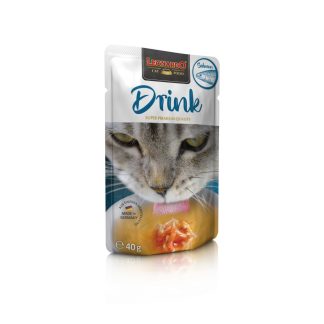 LEONARDO Ergänzungsfutter für Katzen, Drink Lachs, 40g Beutel