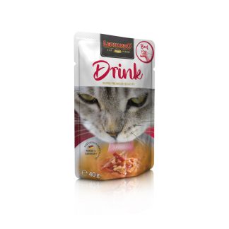 LEONARDO Ergänzungsfutter für Katzen, Drink Rind, 40g Beutel