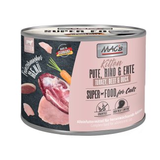 MAC's - SUPERFOOD - Feinschmecker - Kitten - Pute, Rind & Ente - 200g