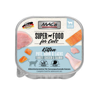 MAC's - SUPERFOOD - Kitten - Pute, Huhn & Lachs - 100g
