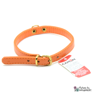 Camon, Halsband für Hunde, 1cm breit, orange