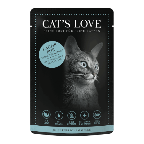 CAT'S LOVE Nassfutter Lachs Diabetiker Monoprotein