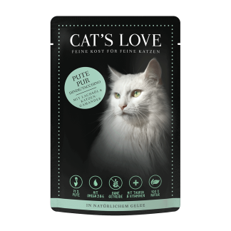 CAT'S LOVE Nassfutter Pute Geflügel Monoprotein Diabetiker