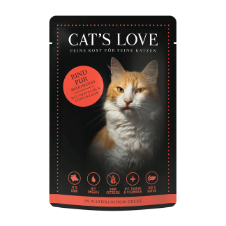 CAT'S LOVE Nassfutter Rind Monoprotein Diabetiker