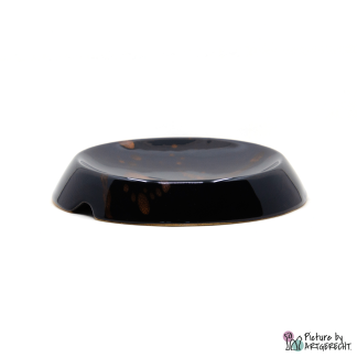 MiauStore Keramik Futternapf mit 14cm Durchmesser und 3cm hoch, Farbe Galaxy
